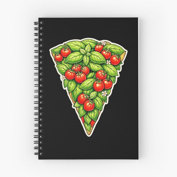 Item preview, Botanical Pizza Slice — Basil & Tomato Watercolor Sticker designed and sold by Timeless Junction.