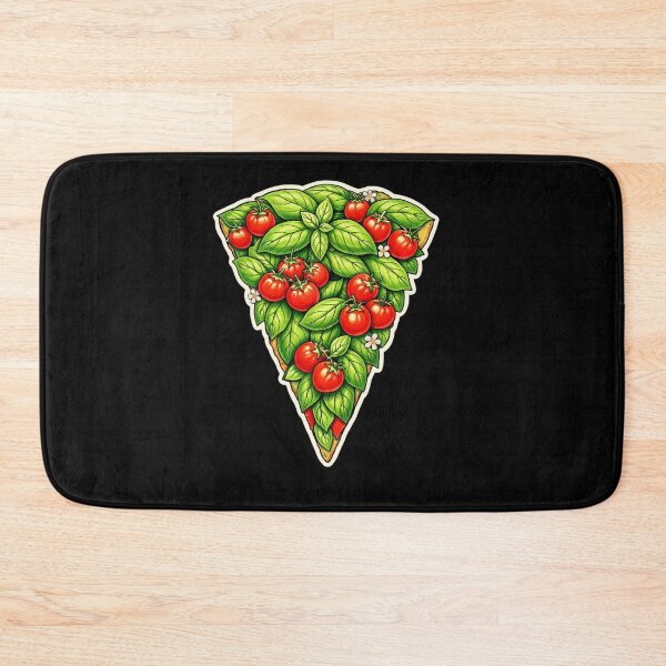 Item preview, Botanical Pizza Slice — Basil & Tomato Watercolor Sticker designed and sold by Timeless Junction.