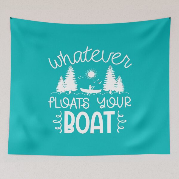Item preview, Whatever Floats Your Boat – Funny Lake Life white Design designed and sold by EmeraldeaArt.