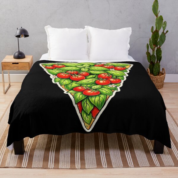 Item preview, Botanical Pizza Slice — Basil & Tomato Watercolor Sticker designed and sold by Timeless Junction.