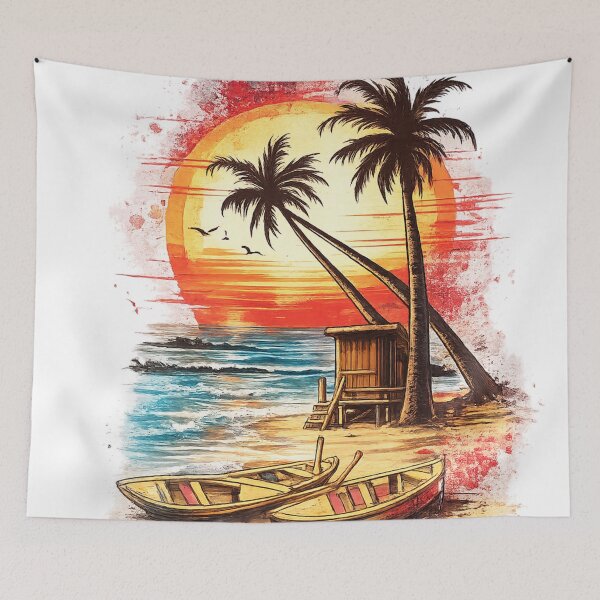 Item preview, Sunset Paradise | Tropical Beach Escape designed and sold by Sticleg.