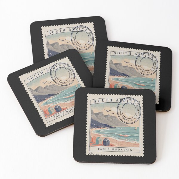 Item preview, Cape Town South Africa Coastal Postage Stamp Sticker designed and sold by stickercuffs.