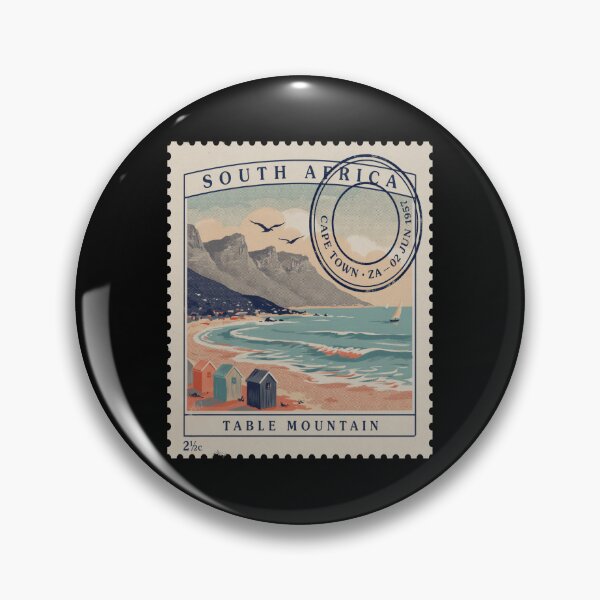 Item preview, Cape Town South Africa Coastal Postage Stamp Sticker designed and sold by stickercuffs.