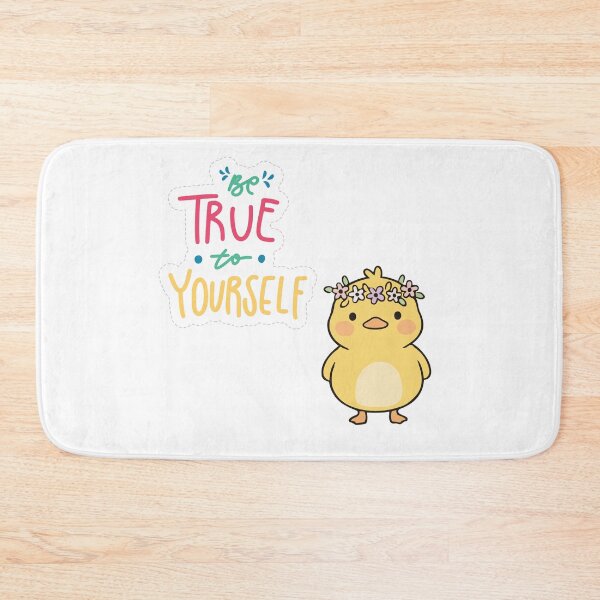 Item preview, Good quote positive vibe happy chicken Be True to Yourself Cute Chick Sticker | Inspirational Self-Love Quote Design designed and sold by JessLamunn89.