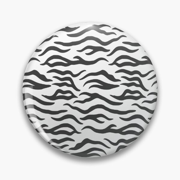 Item preview, White and Gray tiger print designed and sold by pattern-archive.