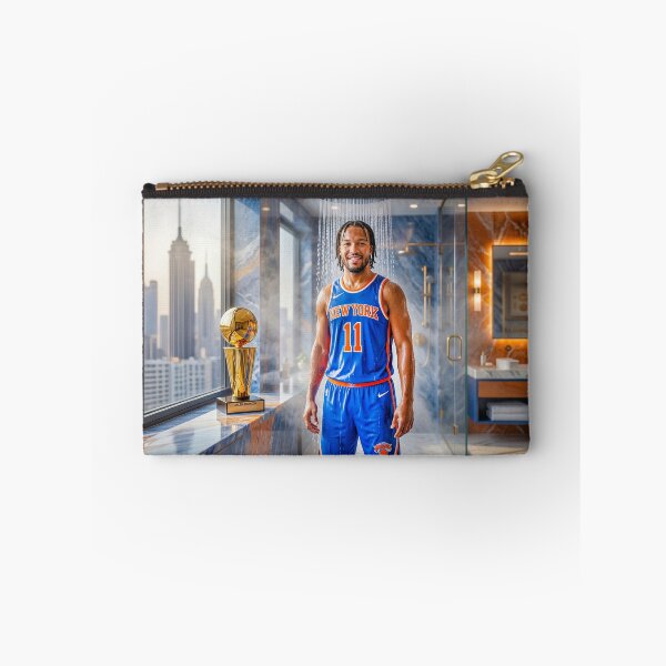 Item preview, Jalen Brunson Taking Shower With His MVP Trophy designed and sold by Home Decor Art.