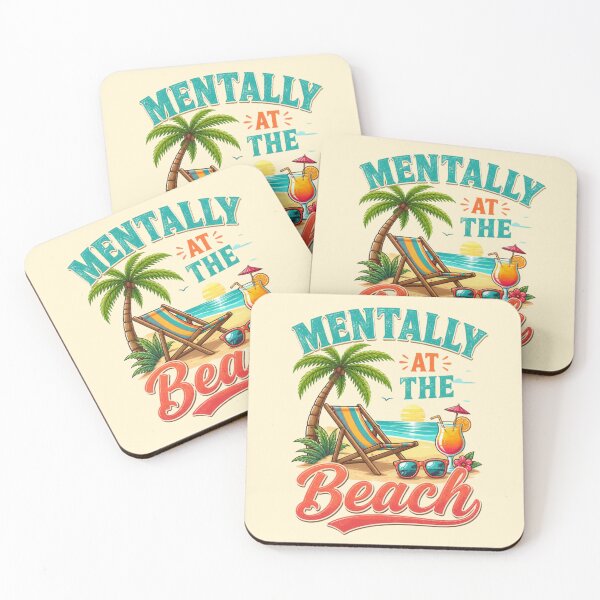 Item preview, Mentally At The Beach – Tropical Escape Design designed and sold by ABLAT-CREATIONS.
