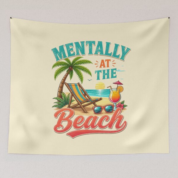 Item preview, Mentally At The Beach – Tropical Escape Design designed and sold by ABLAT-CREATIONS.