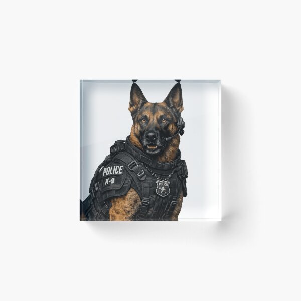 Item preview, Belgian Malinois K9 Police Dog Tactical Military Portrait | Cyberpunk Neon Working Dog | Ultra Realistic Dog Illustration Design designed and sold by EcoBoutiqu  ⭐⭐⭐⭐⭐.