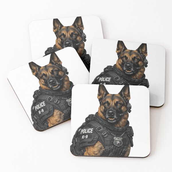 Item preview, Belgian Malinois K9 Police Dog Tactical Military Portrait | Cyberpunk Neon Working Dog | Ultra Realistic Dog Illustration Design designed and sold by EcoBoutiqu ⭐⭐⭐⭐⭐.