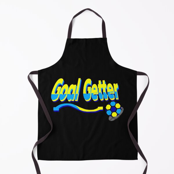 Item preview, Goal Getter Blue-Yellow 3D Soccer Text with Football and Swoosh designed and sold by MigWhimsy.