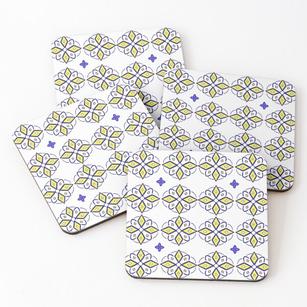 Item preview, Mediterranean Ceramic Tile Ornament Background designed and sold by AjjimaJKM.