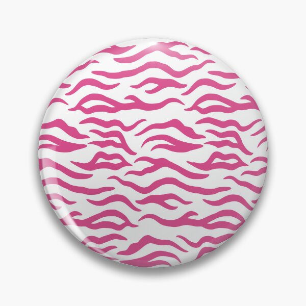 Item preview, White and Hot Pink tiger print designed and sold by pattern-archive.