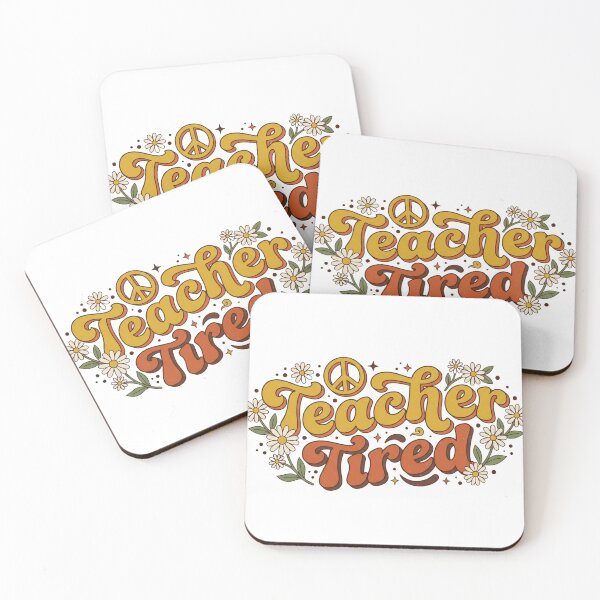 Item preview, Teacher Tired Funny Retro Groovy designed and sold by KJ Frost.