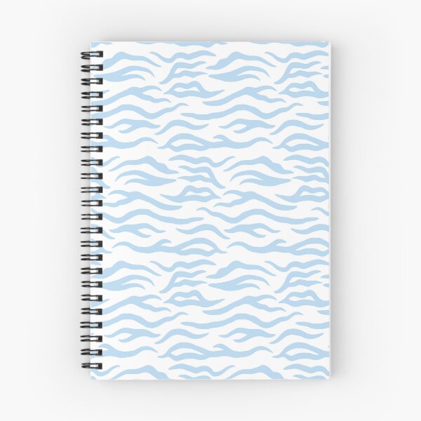 Item preview, White and Ice Blue tiger print designed and sold by pattern-archive.