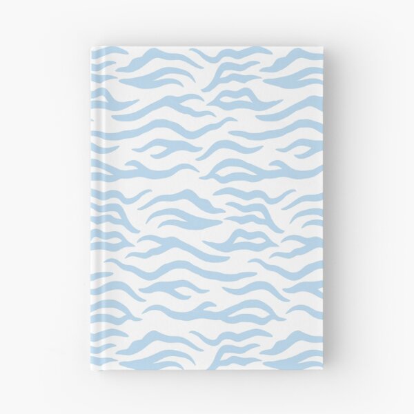 Item preview, White and Ice Blue tiger print designed and sold by pattern-archive.