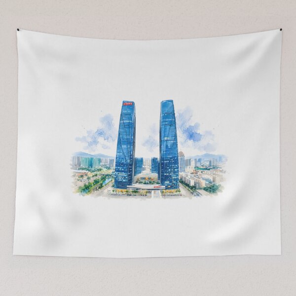 Item preview, Wanda Twin Towers designed and sold by Sunny806.