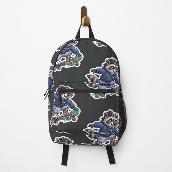 Item preview, Cute Skater Raccoon Sticker designed and sold by UniqueDesigningshop .