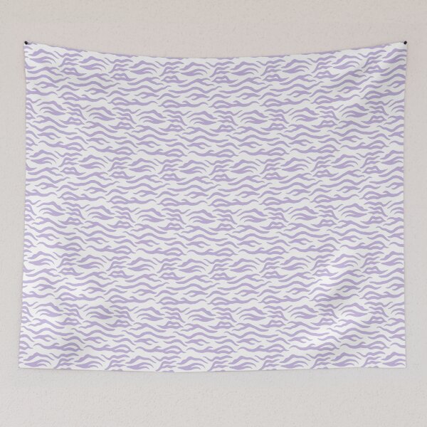 Item preview, White and Lavender tiger print designed and sold by pattern-archive.