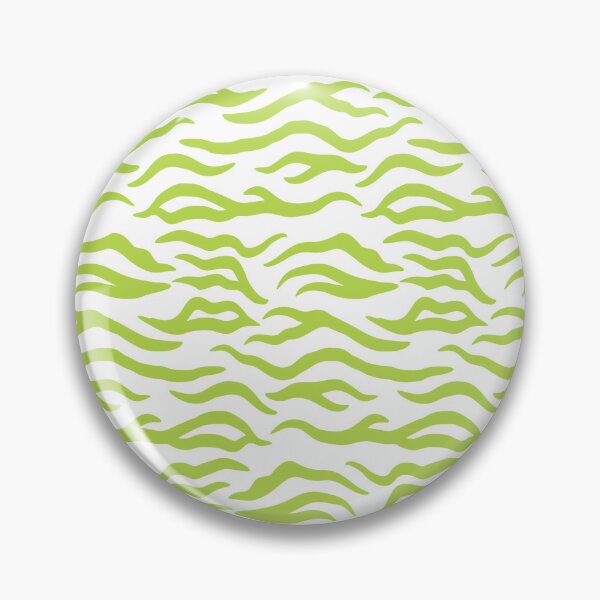 Item preview, White and Lime tiger print designed and sold by pattern-archive.