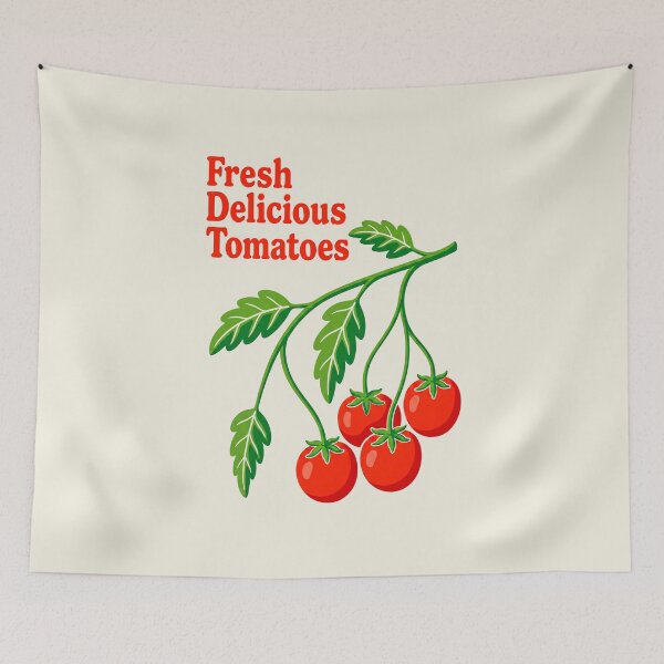 Item preview,  Fresh Delicious Tomatoes Vine Harvest Graphic, Red Green Produce Tee FDT designed and sold by Abirtom.