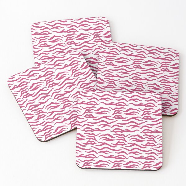 Item preview, White and Magenta tiger print designed and sold by pattern-archive.
