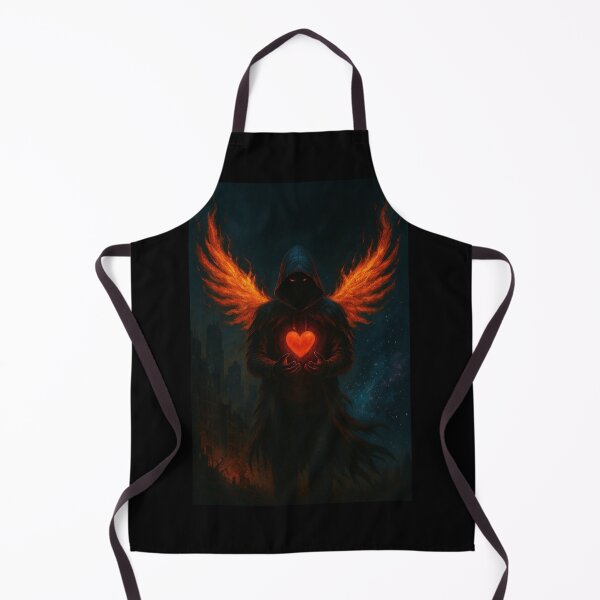 Item preview, Fire Winged Shadow – Flaming Heart Dark Fantasy Figure designed and sold by Timeless Junction.