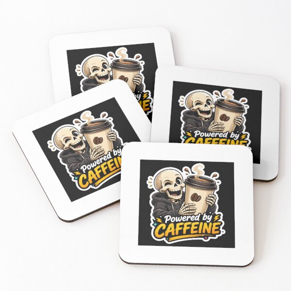 Item preview, Skeleton Coffee Addict designed and sold by CrazySticker619.