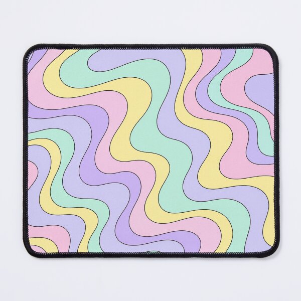 Item preview, Soft Pastel Groovy Wave Pattern-Multicolor Retro Abstract Art designed and sold by DjFreeq.