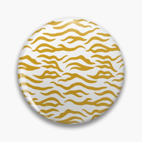 Item preview, White and Mustard tiger print designed and sold by pattern-archive.