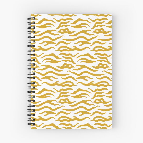 Item preview, White and Mustard tiger print designed and sold by pattern-archive.
