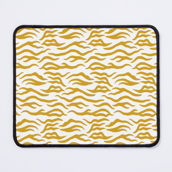 Item preview, White and Mustard tiger print designed and sold by pattern-archive.