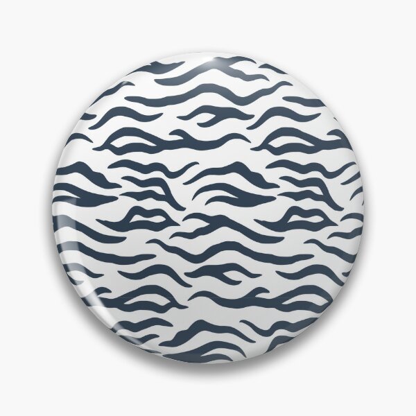 Item preview, White and Navy tiger print designed and sold by pattern-archive.