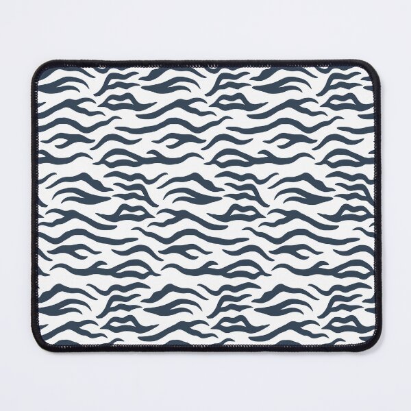 Item preview, White and Navy tiger print designed and sold by pattern-archive.