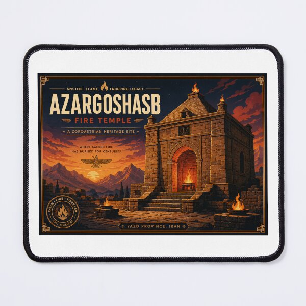 Item preview, Wall Art - Postcard - Azargoshasb Fire Temple – Ancient Zoroastrian Legacy designed and sold by ForeverPrintsOK.
