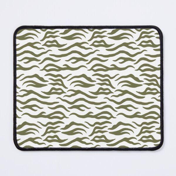 Item preview, White And Olive Tiger Print Pattern designed and sold by pattern-archive.