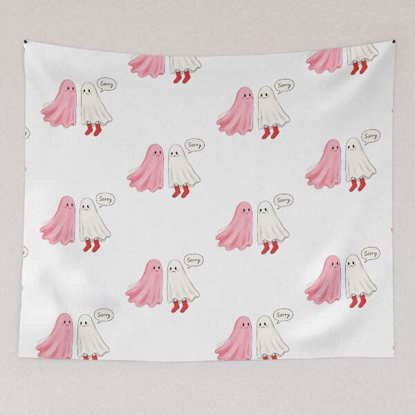 Item preview, funny red socks in the wash pink ghost  designed and sold by Captain-Jackson.