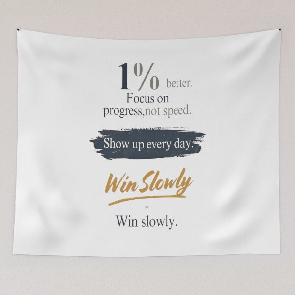 Item preview, 1 Percent Better Every Day Motivation designed and sold by DesignerThreads.