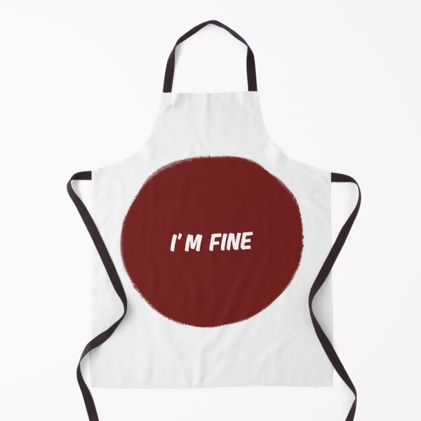 Item preview, I M FINE MINIMALIST RED CIRCLE QUOTE designed and sold by VirellonInk.