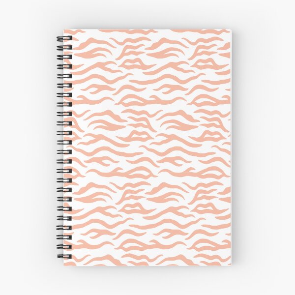 Item preview, White and Peach tiger print designed and sold by pattern-archive.