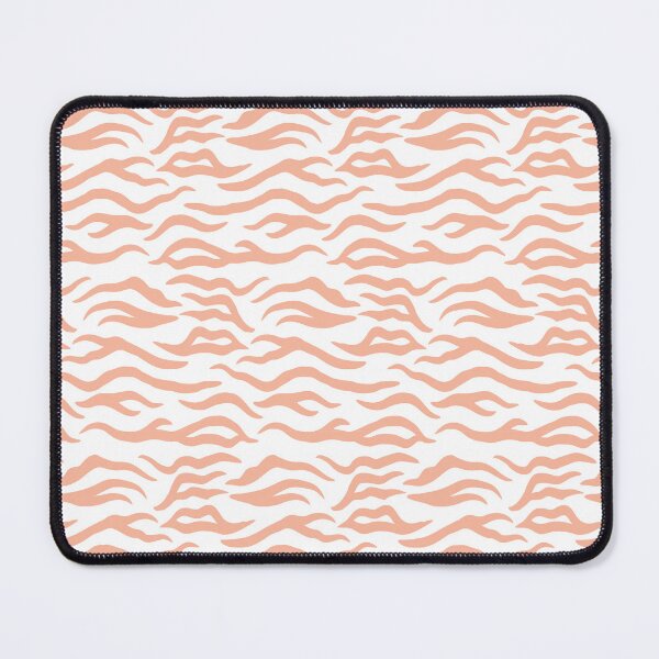 Item preview, White and Peach tiger print designed and sold by pattern-archive.