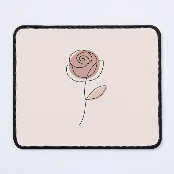 Item preview, Minimalist One Line Rose Floral Art Design Print designed and sold by CozyLittleShop.
