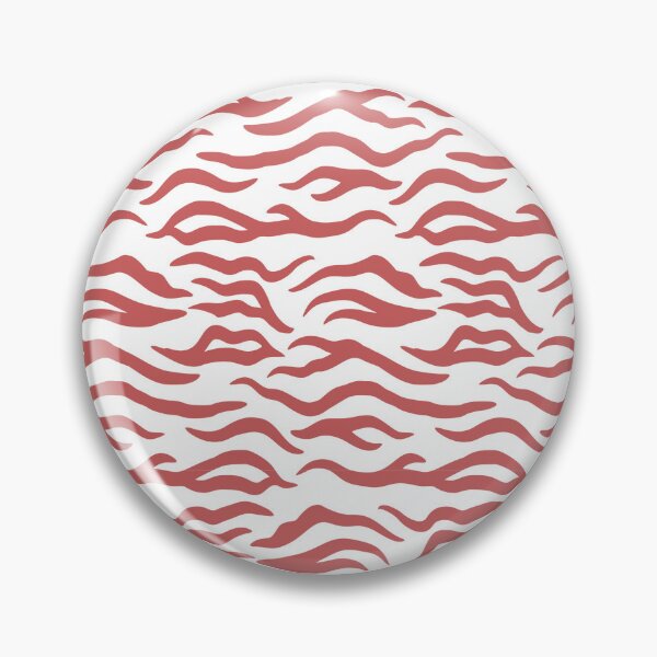 Item preview, White and Pastel Red tiger print designed and sold by pattern-archive.
