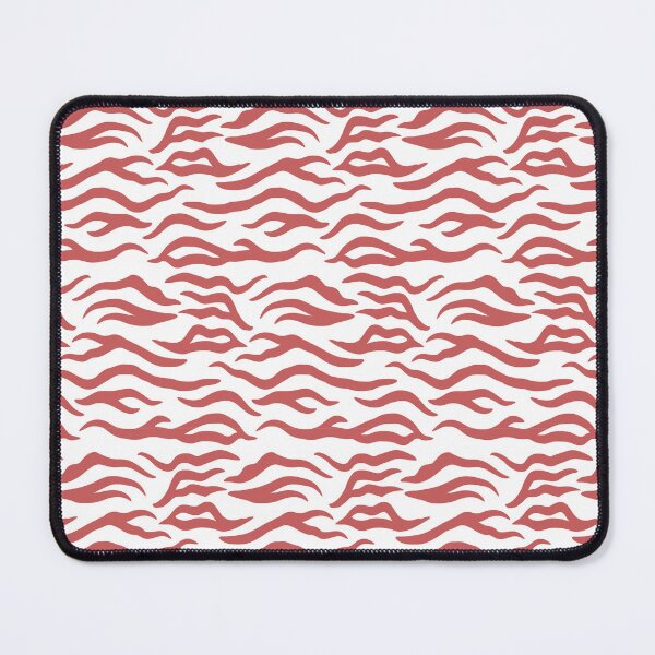 Item preview, White and Pastel Red tiger print designed and sold by pattern-archive.