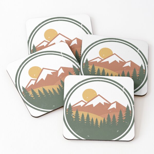 Item preview, Mountains Pine Trees Hiking designed and sold by KJ Frost.