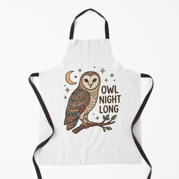 Item preview, Owl Night Long Funny Celestial Barn Owl designed and sold by Rehnair.