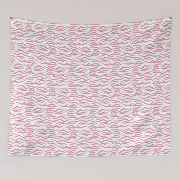 Item preview, White and Rose tiger print designed and sold by pattern-archive.