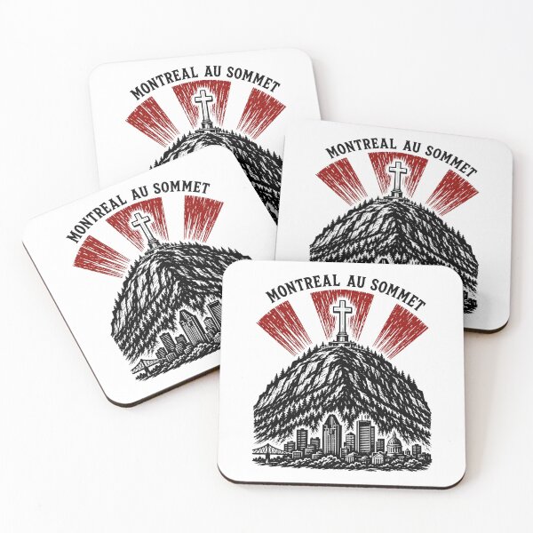 Item preview, Montreal Au Sommet Mount Royal Cross Mountain Sketch Art designed and sold by Fenay Designs.