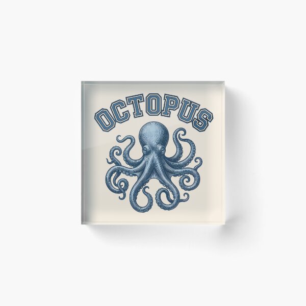 Item preview, Octopus Vintage Nautical Sticker – Marine Life Illustration Ocean Lover Graphic T-shirt designed and sold by ZyxDes.
