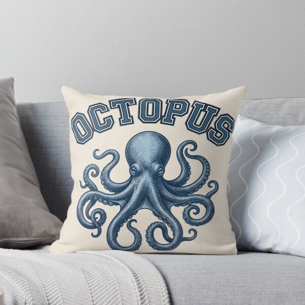 Item preview, Octopus Vintage Nautical Sticker – Marine Life Illustration Ocean Lover Graphic T-shirt designed and sold by ZyxDes.